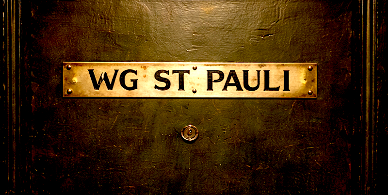 Logo der WG St. Pauli – das Türschild